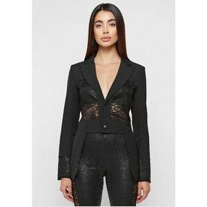 Maniere De Voir Lace Blazer Set